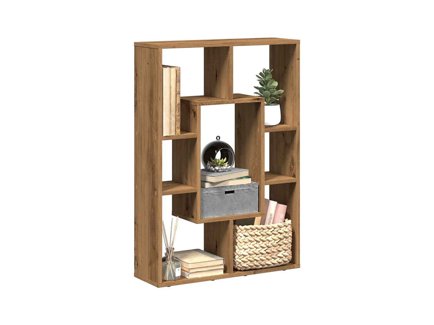 Bücherregal Artisan-Eiche 63x20x90 cm Holzwerkstoff