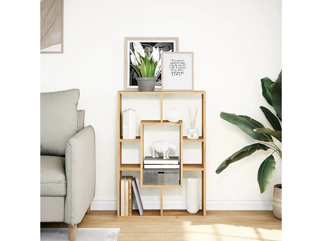 Bücherregal Artisan-Eiche 63x20x90 cm Holzwerkstoff