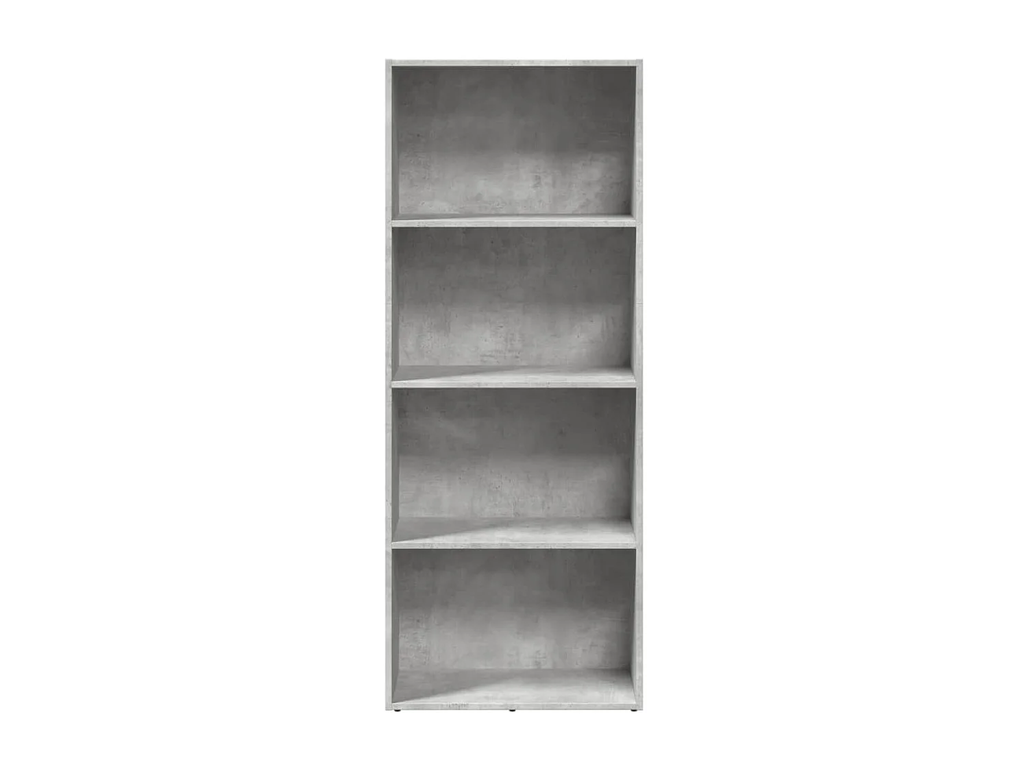 Bibliothèque gris béton 60x30x152 cm bois d'ingénierie