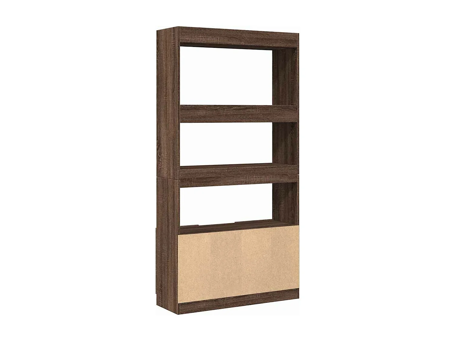 Highboard Weiß 92x33x180 cm Holzwerkstoff