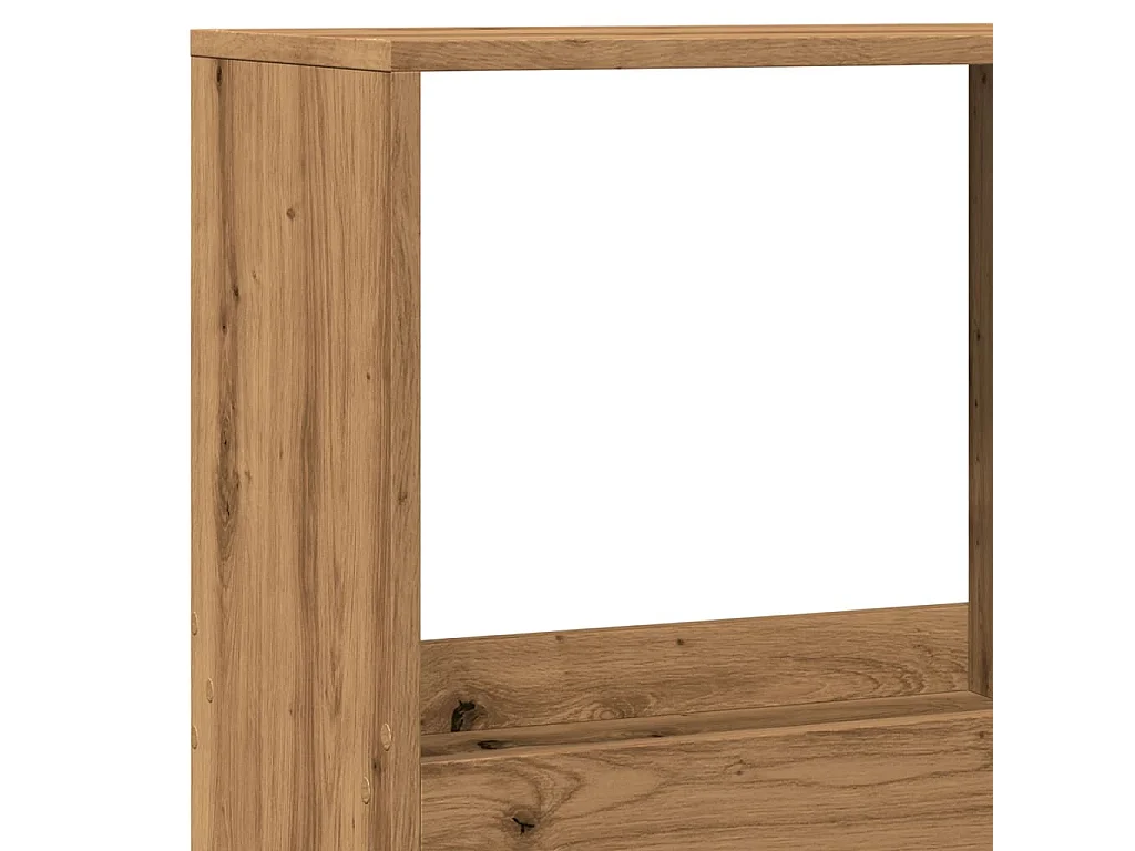 Buffet haut chêne sonoma 92x33x140 cm bois d'ingénierie