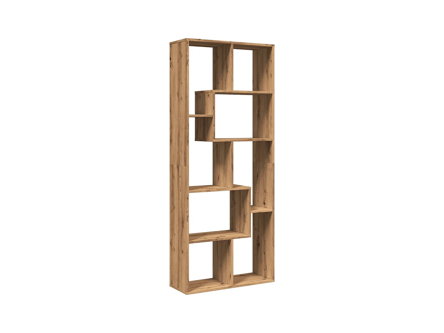 Étagère séparatrice de pièce chêne artisanal 69,5x29x137,5 cm