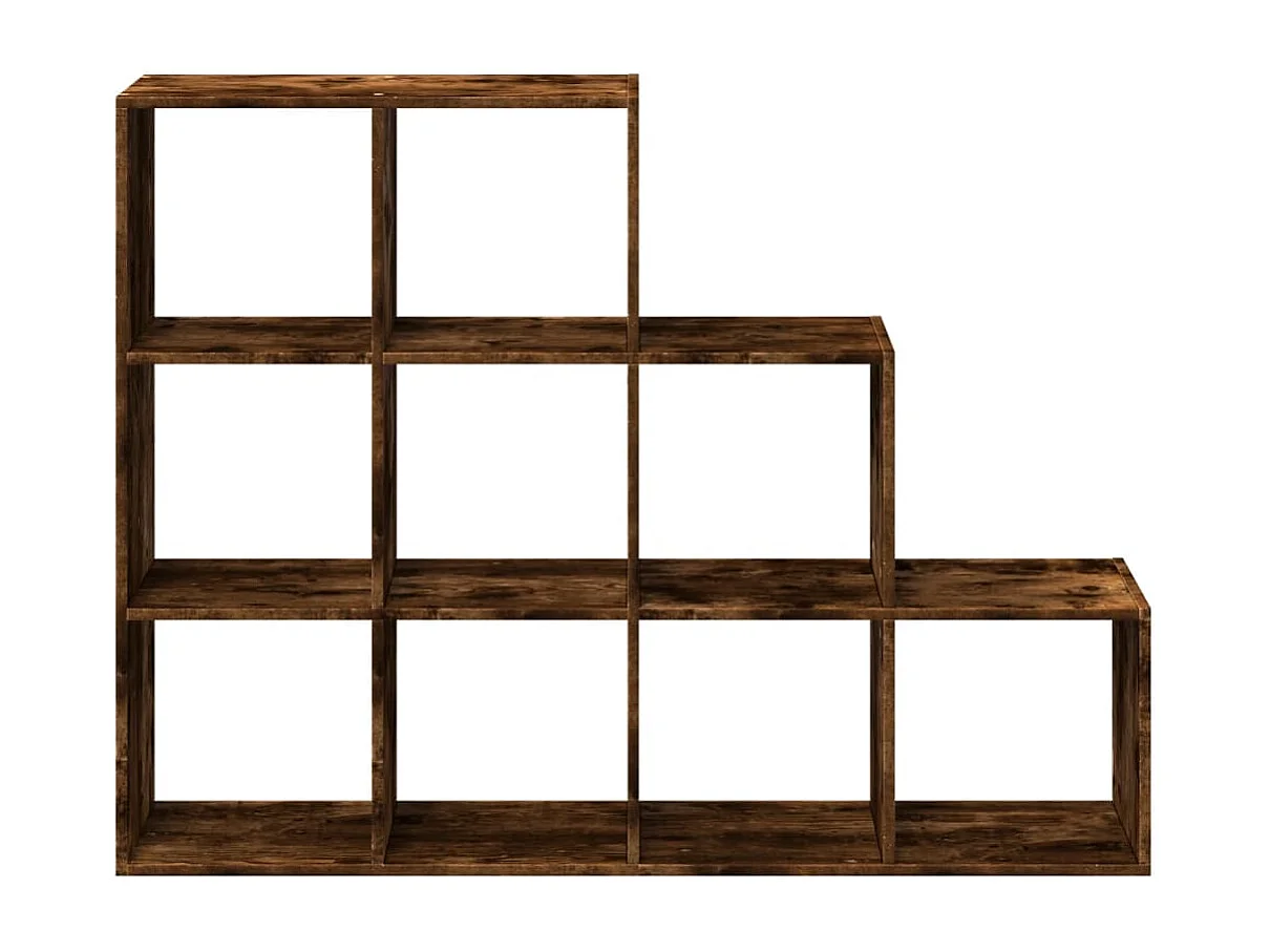 Libreria 3 Ripiani Rovere Fumo 137,5x29x103,5 cm Truciolato