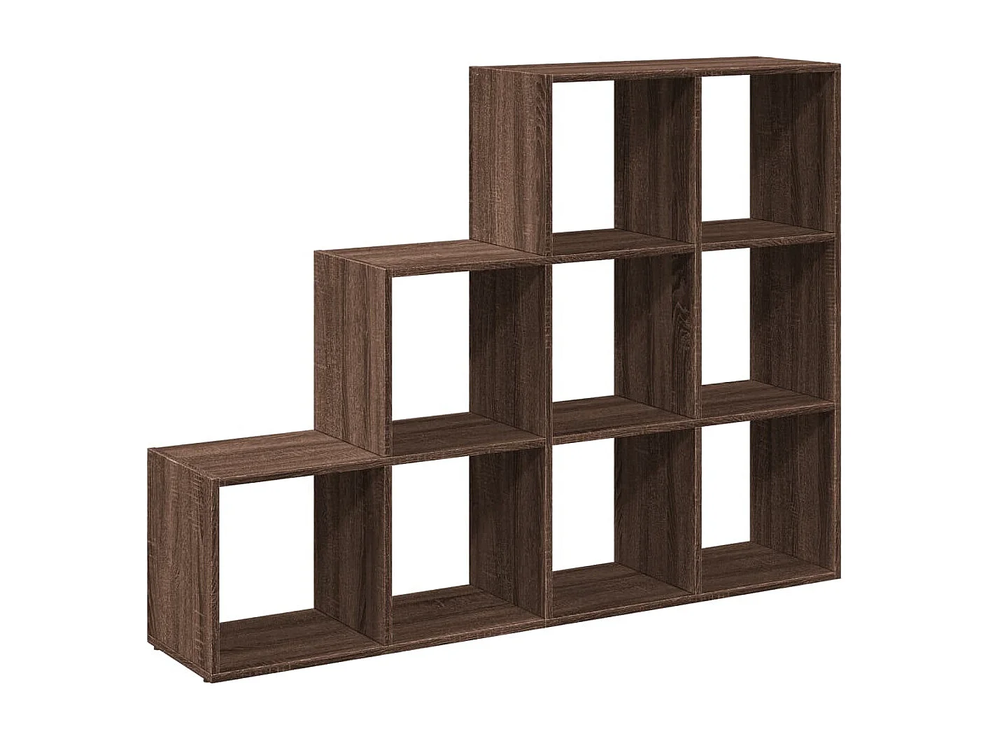 Libreria 3 Ripiani Rovere Fumo 137,5x29x103,5 cm Truciolato