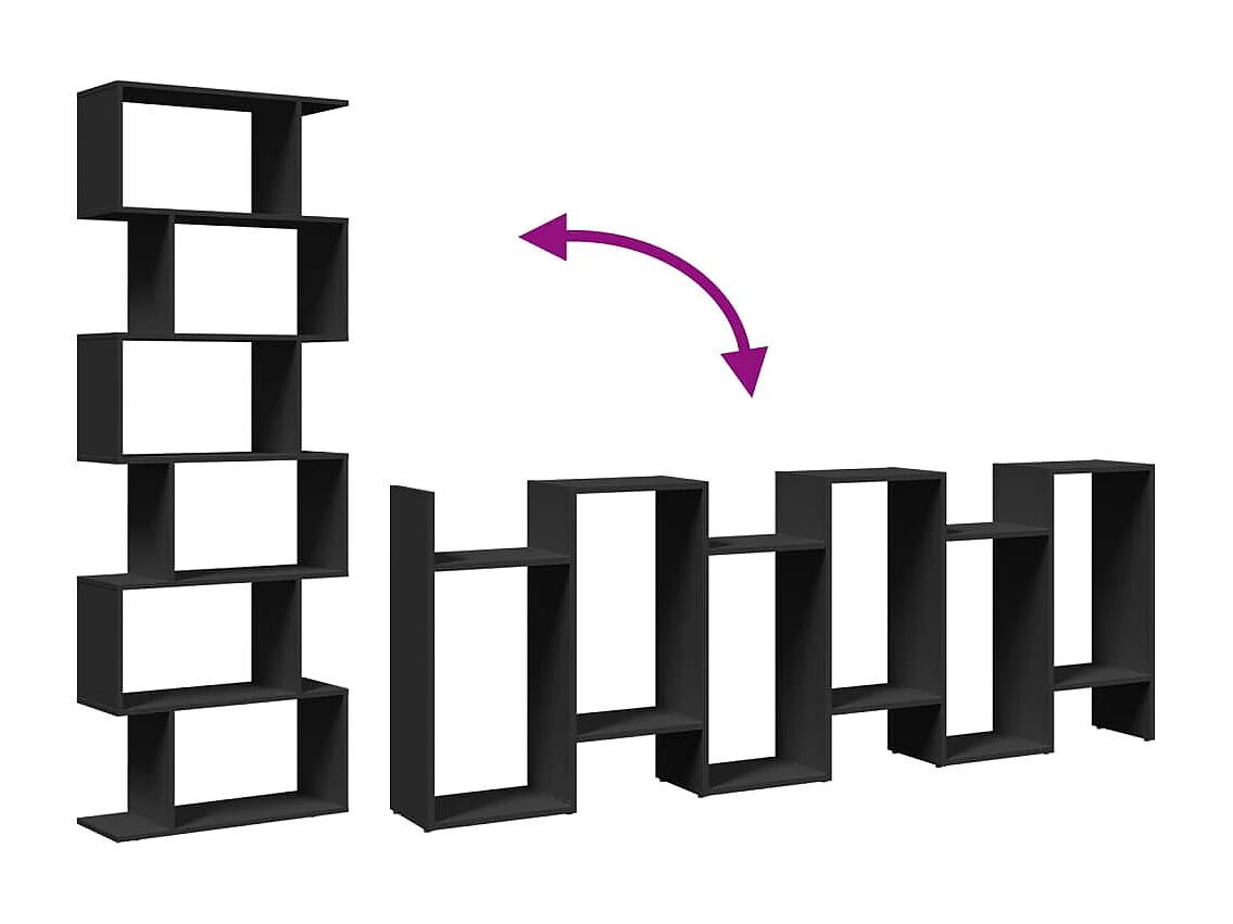 Estante divisória 5 níveis derivados de madeira madeira velha