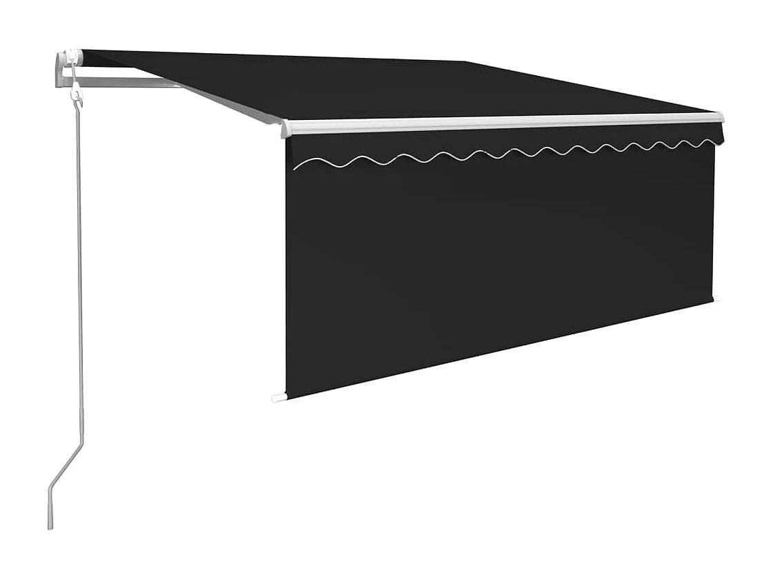 Tenda Retrattile Automatica con Parasole 3,5x2,5 m Antracite