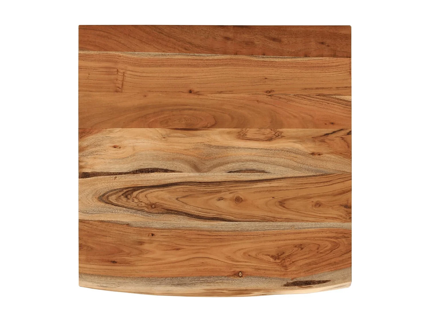 Wandschap vierkant natuurlijke rand 40x40x2,5 cm acaciahout