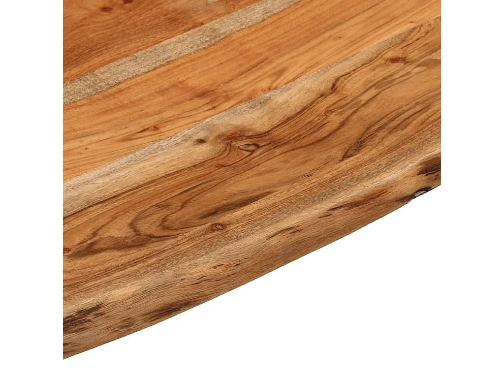 Étagère murale 40x40x2,5cm carré massif acacia bordure assortie