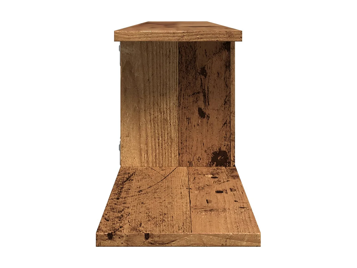 Étagère TV murale vieux bois 125x18x23 cm bois d'ingénierie