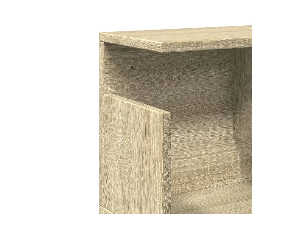 Wandkast 80x20x30 cm bewerkt hout sonoma eikenkleurig