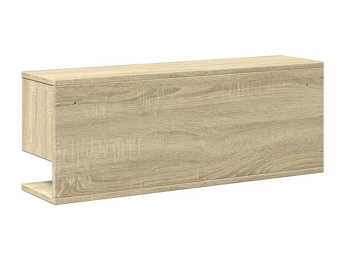 Mobile a Parete 80x20x30 cm Rovere Sonoma in Legno Multistrato