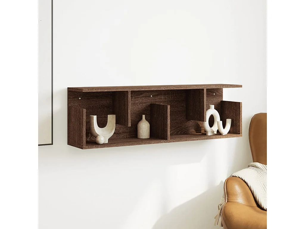 Armoire murale 100x20x30 cm chêne marron bois d'ingénierie