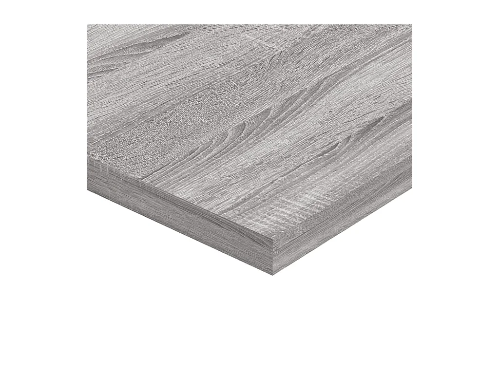 Mensole Parete 4pz Grigio Sonoma 60x30x1,5cm Legno Multistrato
