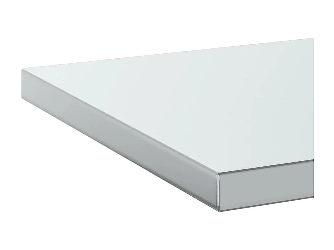 Étagères murales 2 pcs 100x40x3 cm argenté acier inoxydable