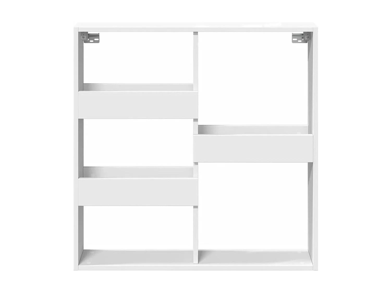 Armario de pared madera de ingeniería blanco 80x15x80 cm