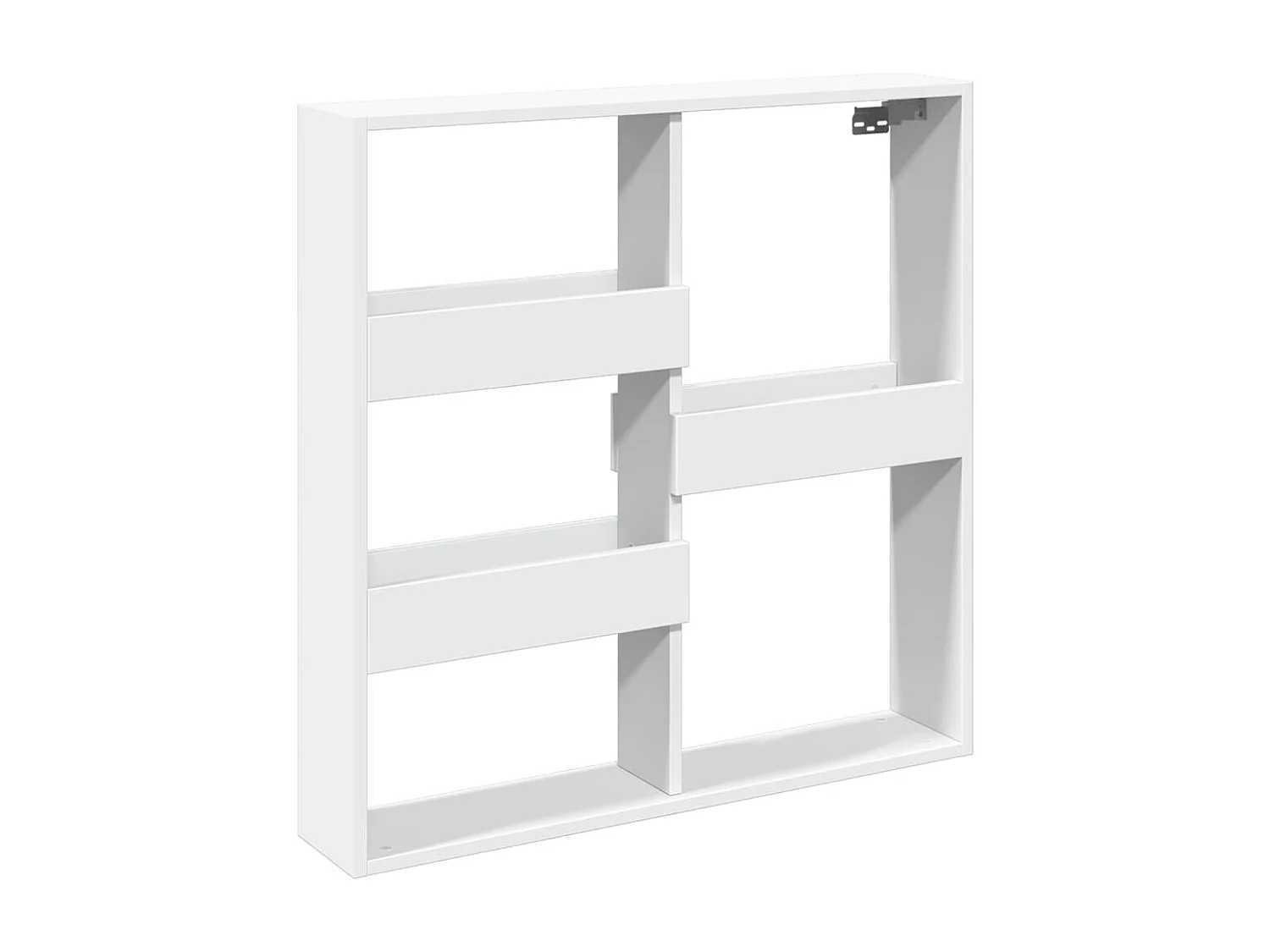 Armadietto a Muro Bianco 80x15x80 cm in Legno Multistrato