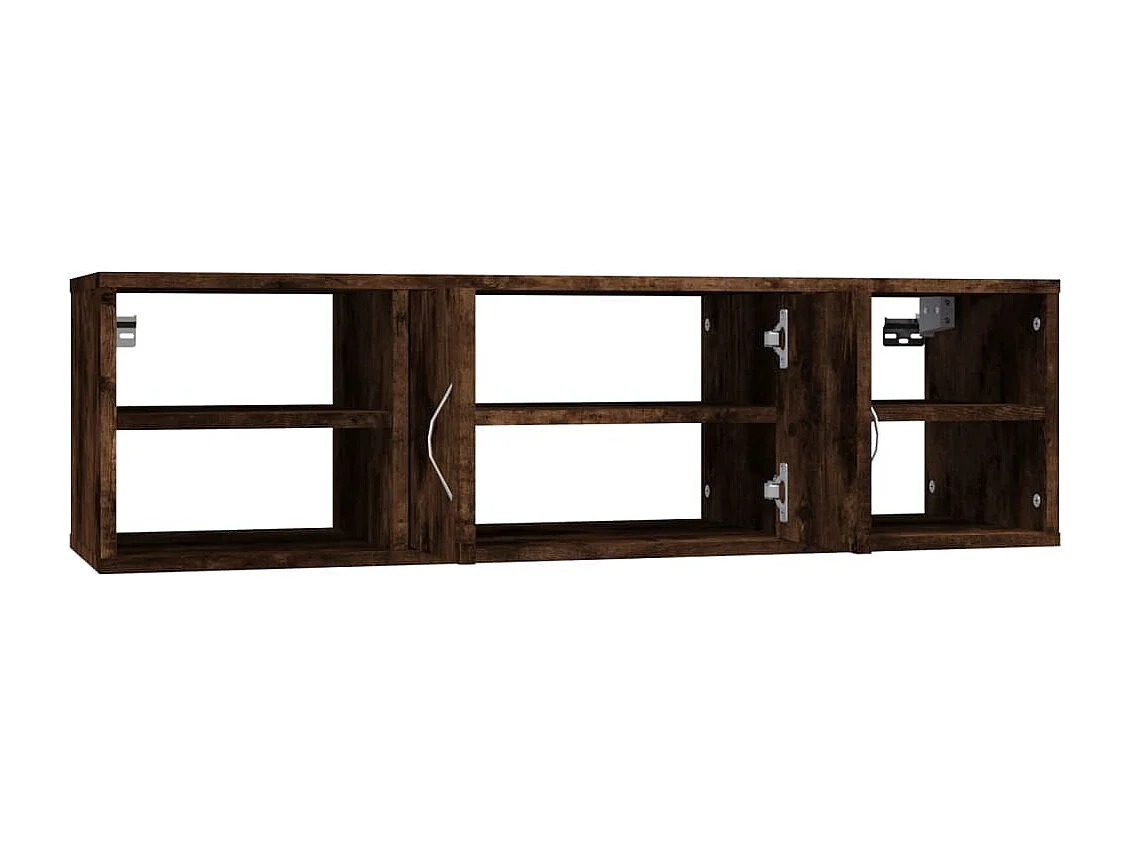 Étagère murale chêne fumé 102x30x29 cm bois d'ingénierie