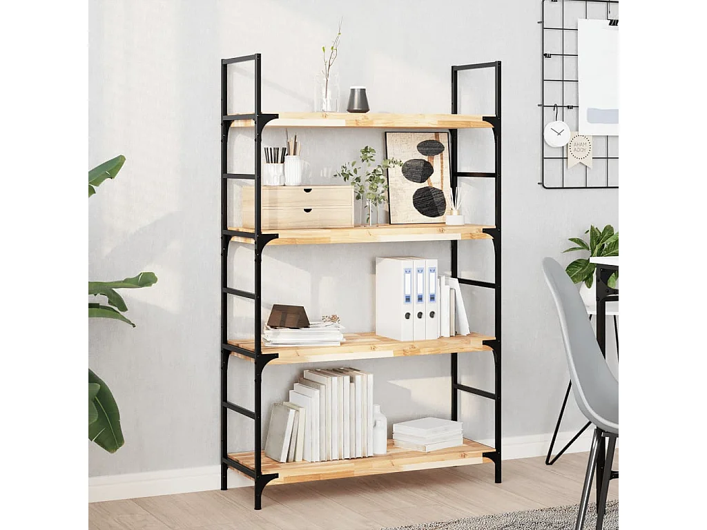 Schweberegal 100x30x4 cm Massivholz Akazie Unbehandelt