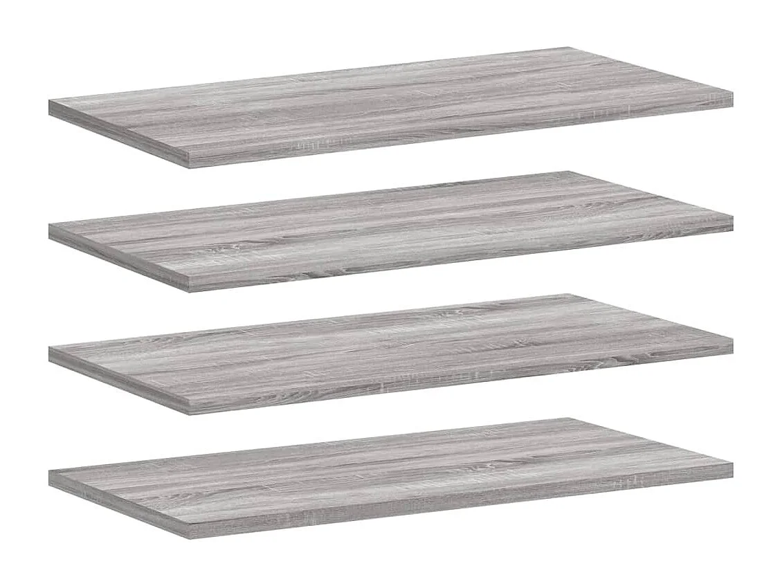 Étagères murales 4 pcs sonoma gris 60x20x1,5 cm bois ingénierie