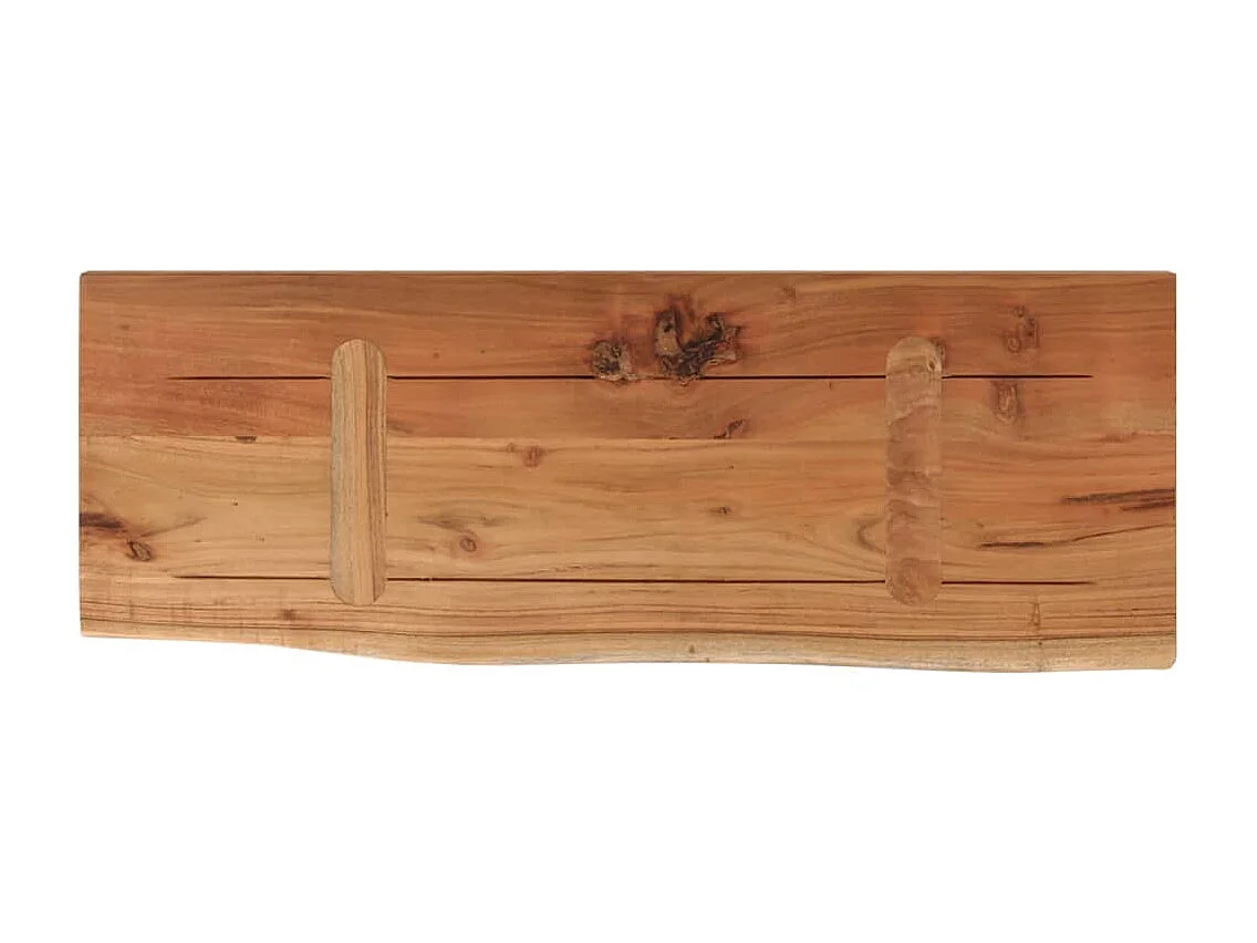 Prateleira de parede retangular 50x20x2,5 cm acácia maciça