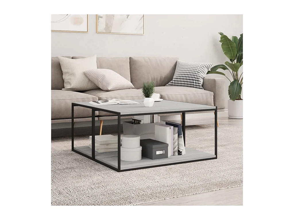 Prateleiras de parede 4pcs derivados de madeira cinzento sonoma