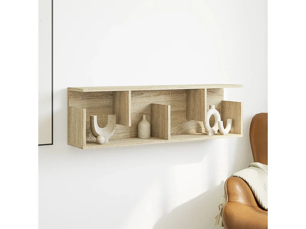 Armário parede 100x20x30 cm derivados madeira carvalho sonoma