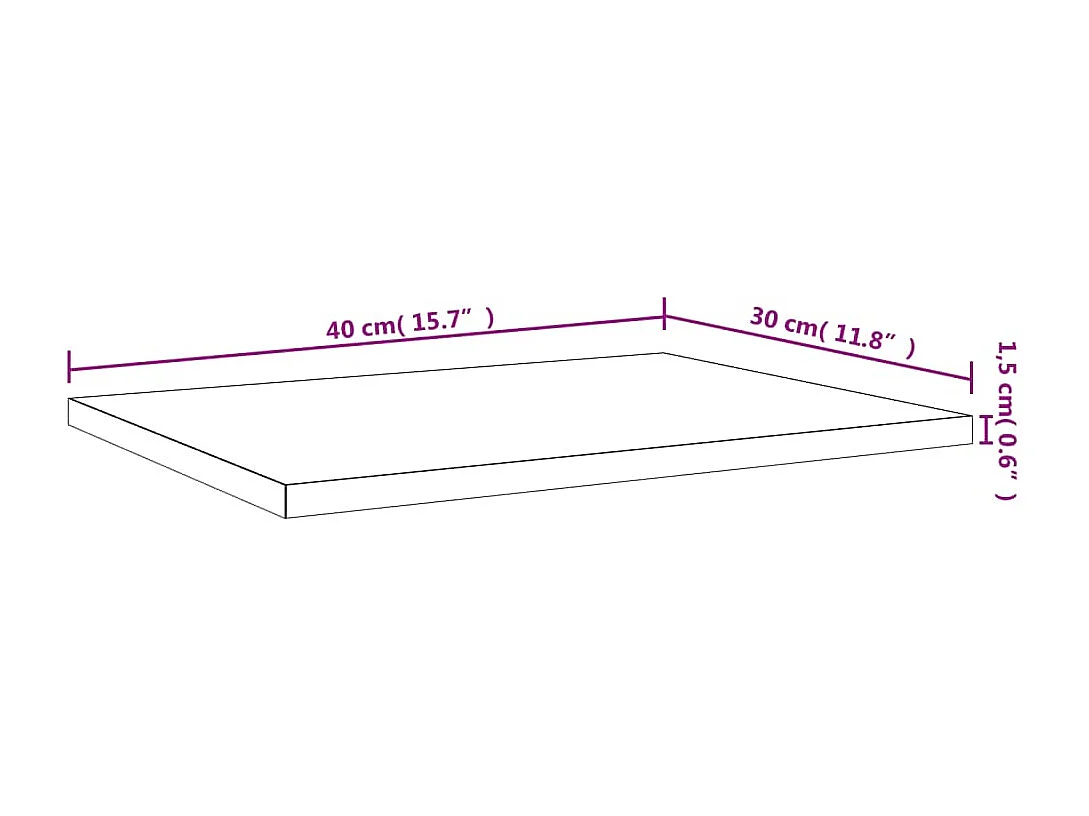 Mensole Parete 4pz Rovere Fumo 40x30x1,5 cm Legno Multistrato