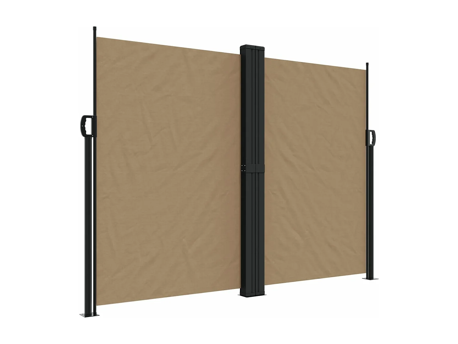 Auvent latéral rétractable taupe 180x1200 cm