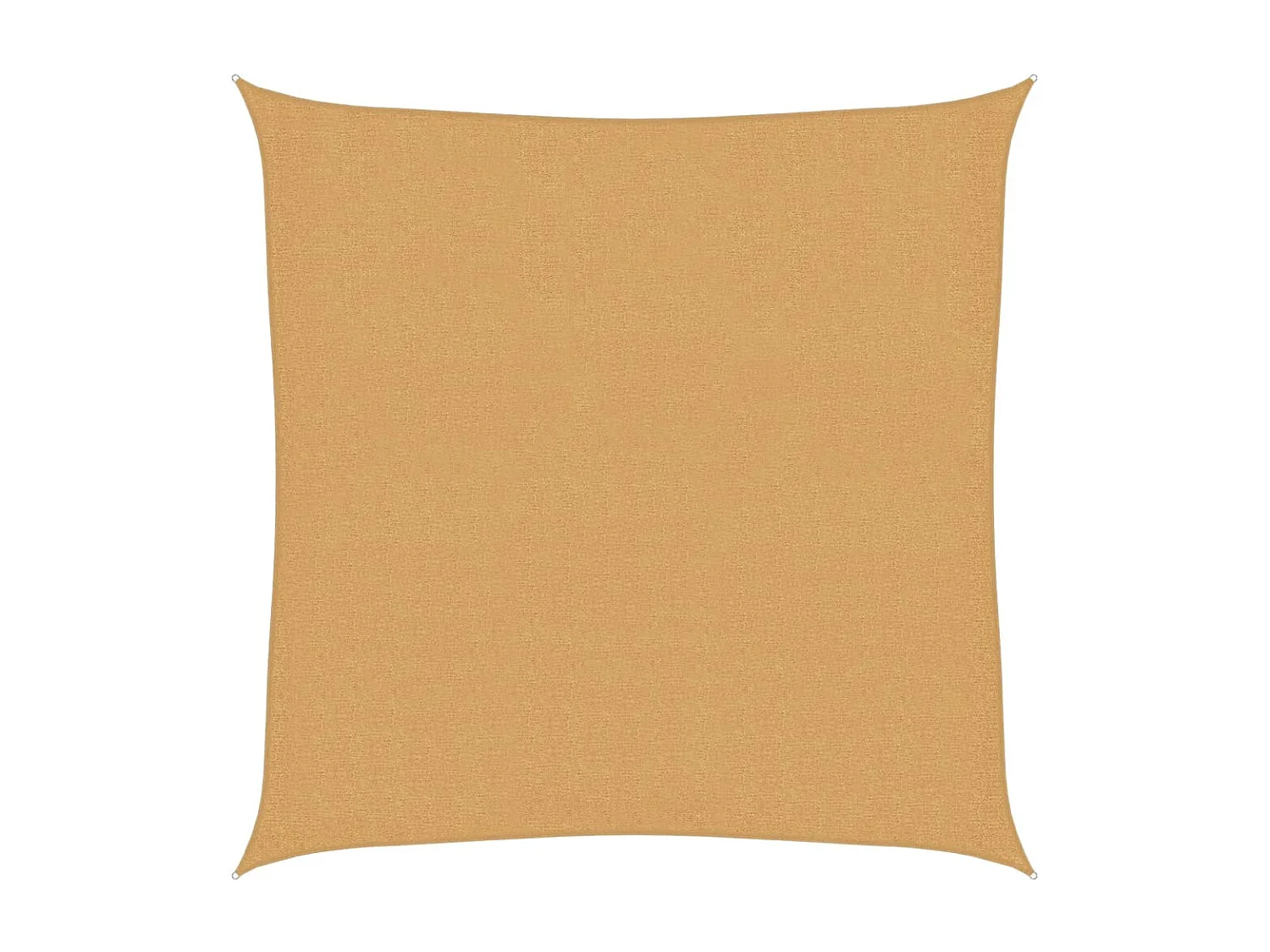 Vela de sombra 160 g/m² areia quadrada 2x2 m HDPE