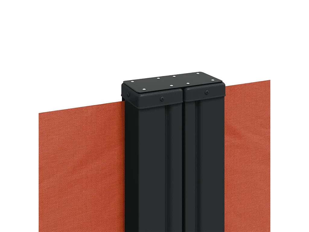 Toldo lateral retráctil terracota 120x600 cm