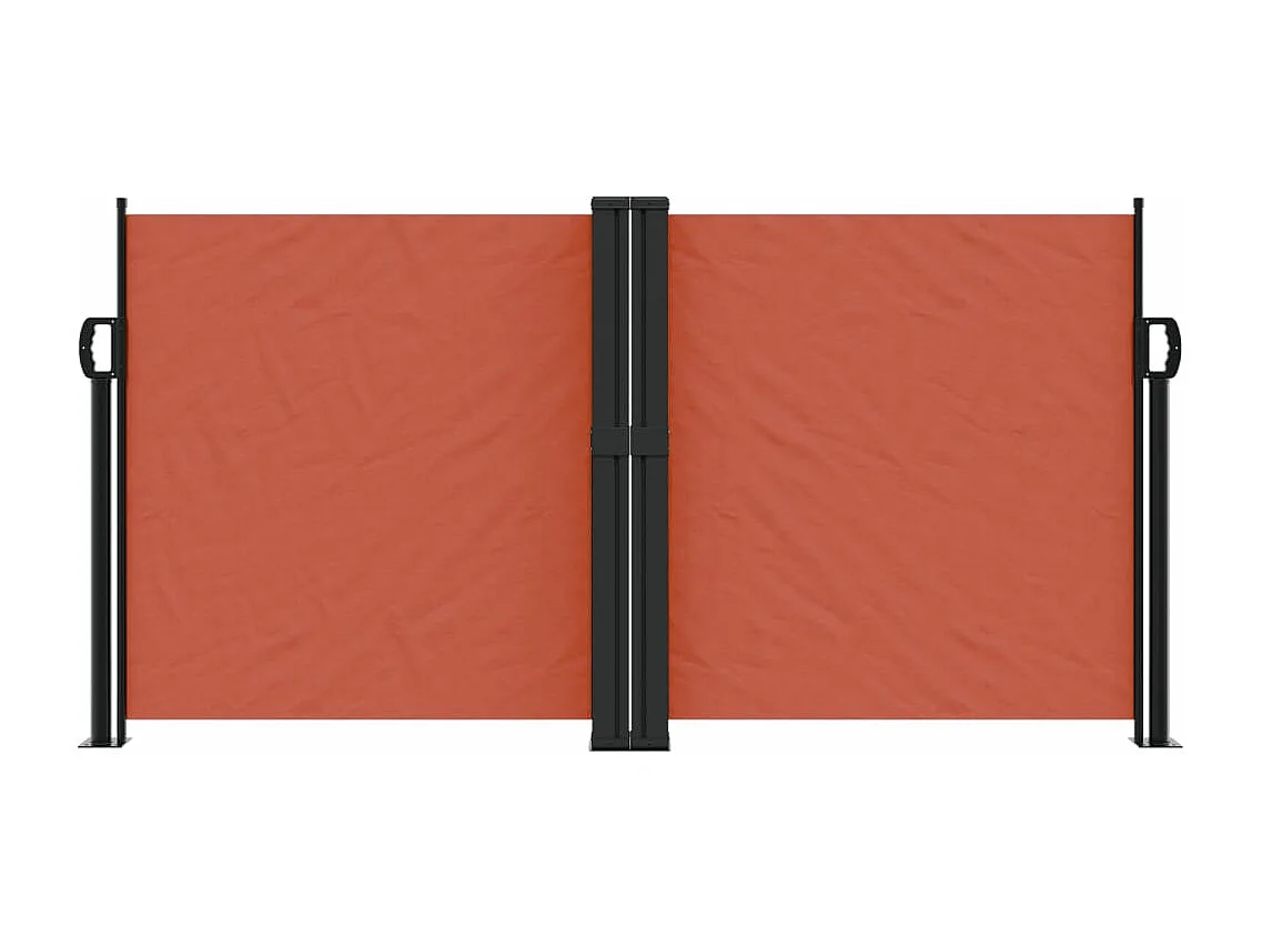 Auvent latéral rétractable terre cuite 120x600 cm