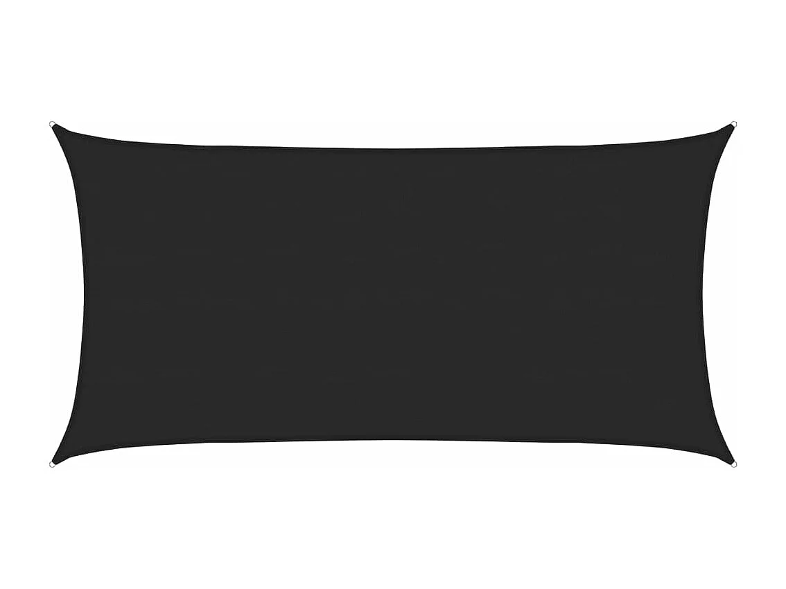 Voile d'ombrage 160 g/m² Noir 4x7 m PEHD
