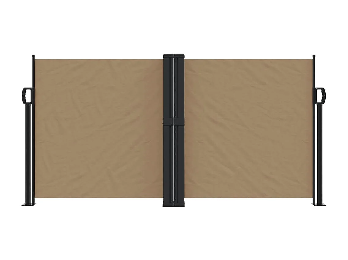 Auvent latéral rétractable taupe 120x1000 cm