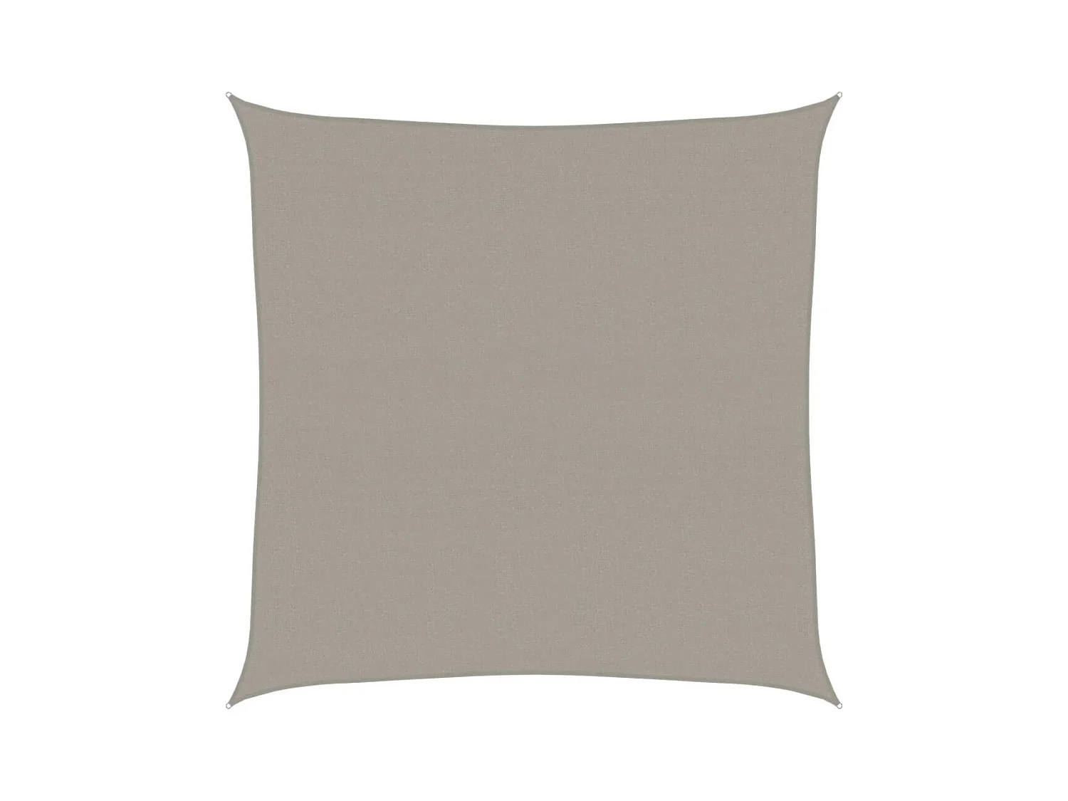 Vela ombreggiante quadrata grigio chiaro 4x4 m HDPE 160 g/m²