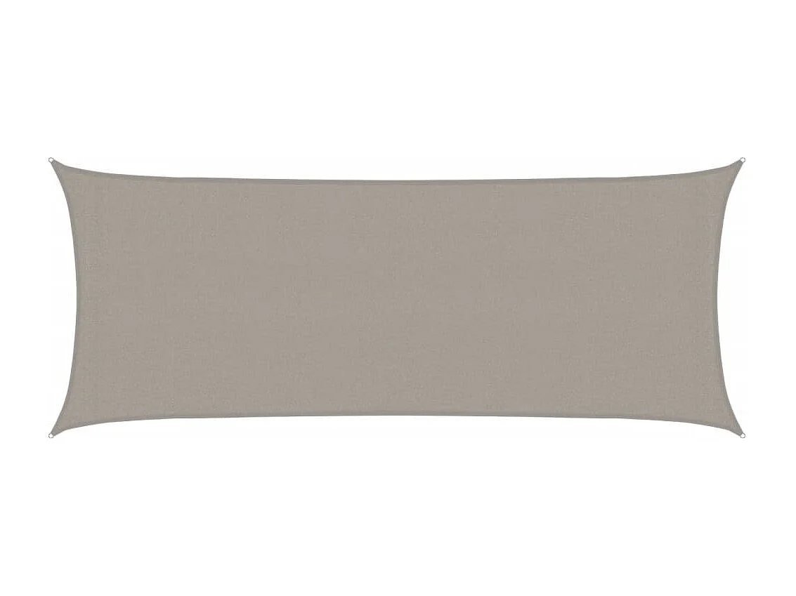 Voile d'ombrage 160 g/m² rectangulaire gris clair 2x4,5 m PEHD