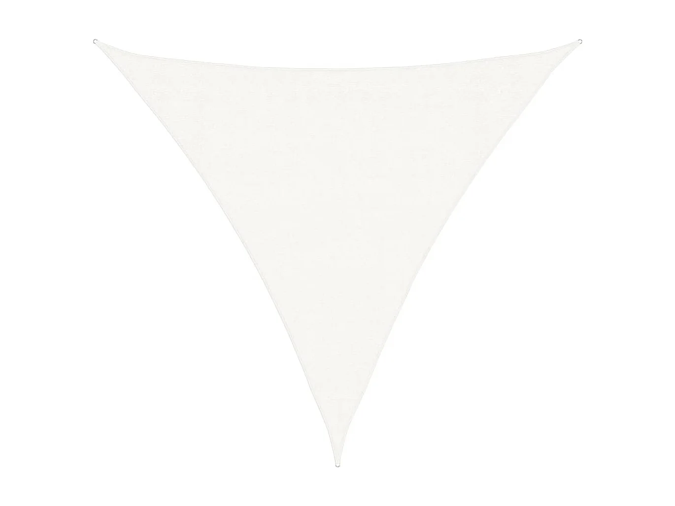 Vela de sombra HDPE Triangular 3,6 x 3,6 x 3,6 m Branco