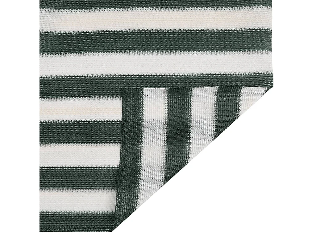 Filet brise-vue vert et blanc 2x25 m PEHD 150 g/m²