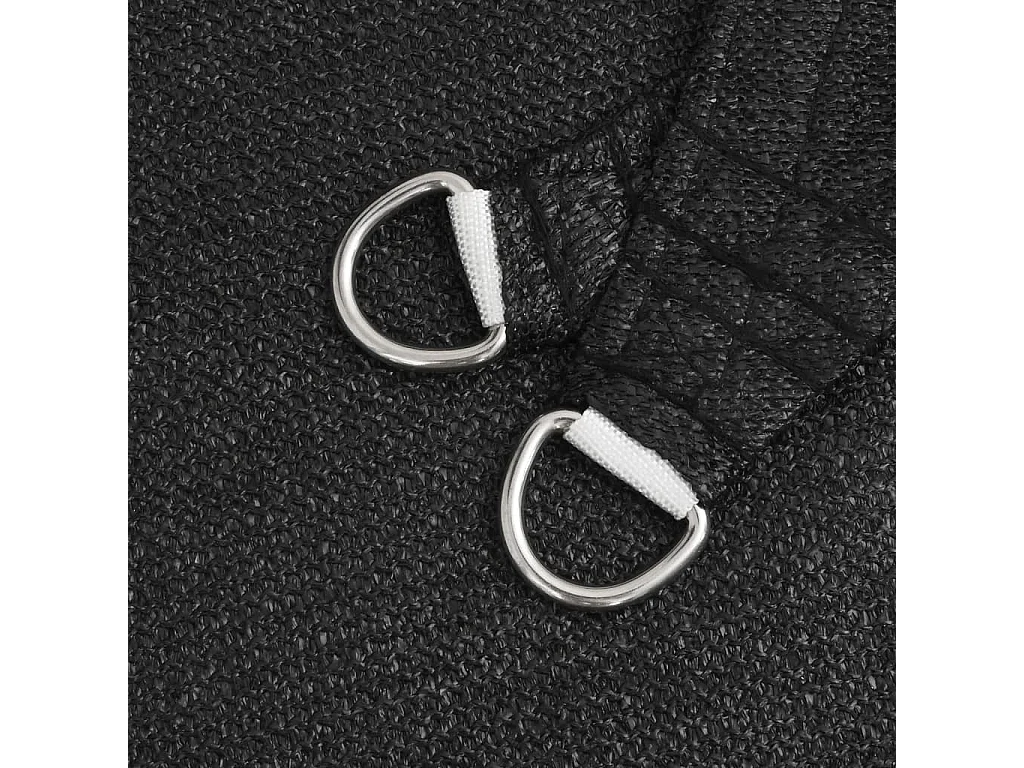 Voile d'ombrage 160 g/m² Noir 3,5x5 m PEHD