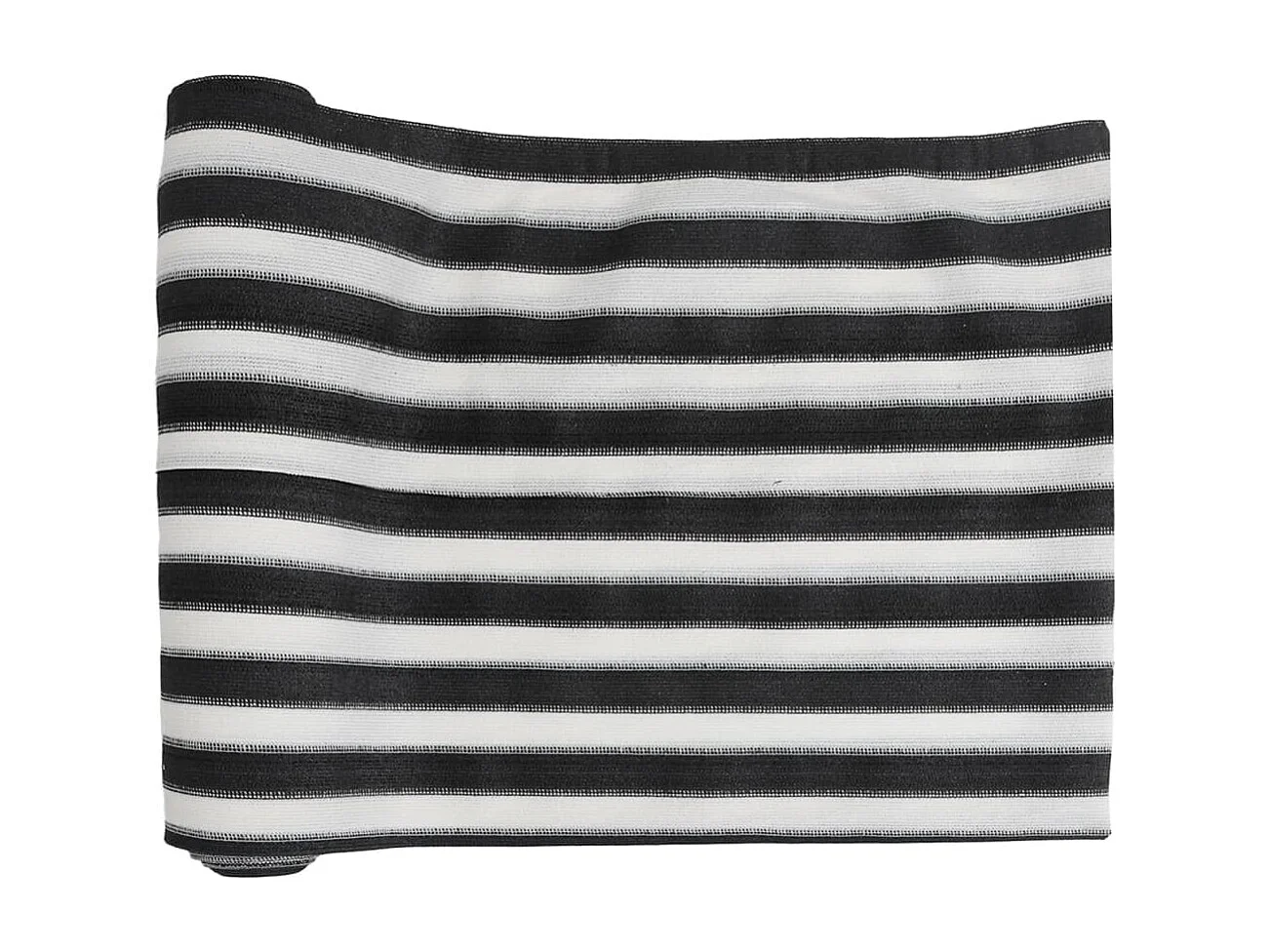 Filet brise-vue anthracite et blanc 1,5x50 m PEHD 195 g/m²