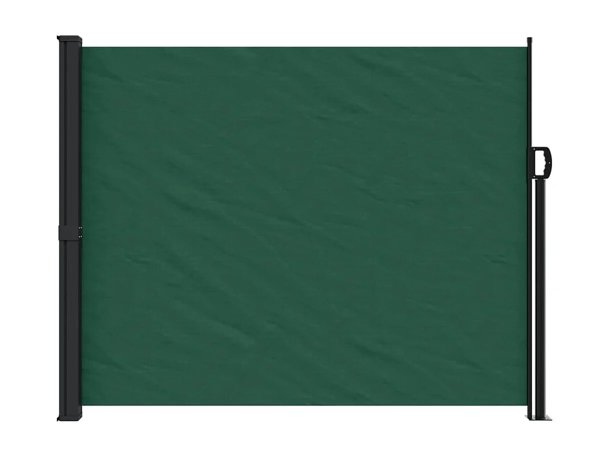 Auvent latéral rétractable vert foncé 170x300 cm