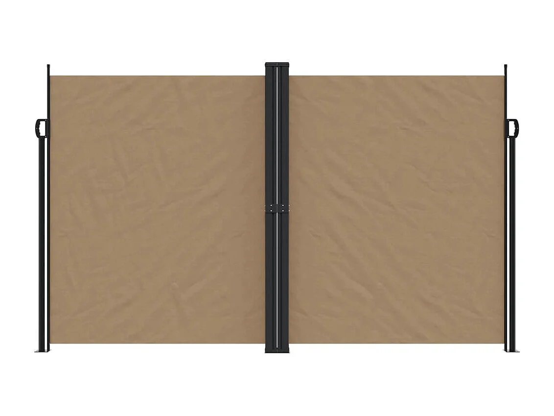 Ausziehbare Seitenmarkise Taupe 200x600 cm