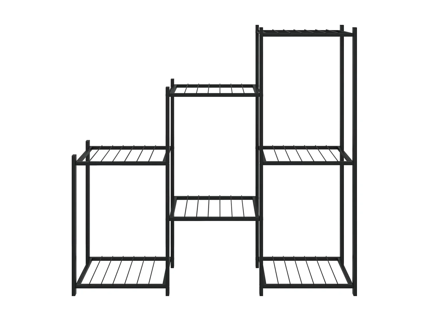 Fioriera 83x25x80 cm Ferro Nero