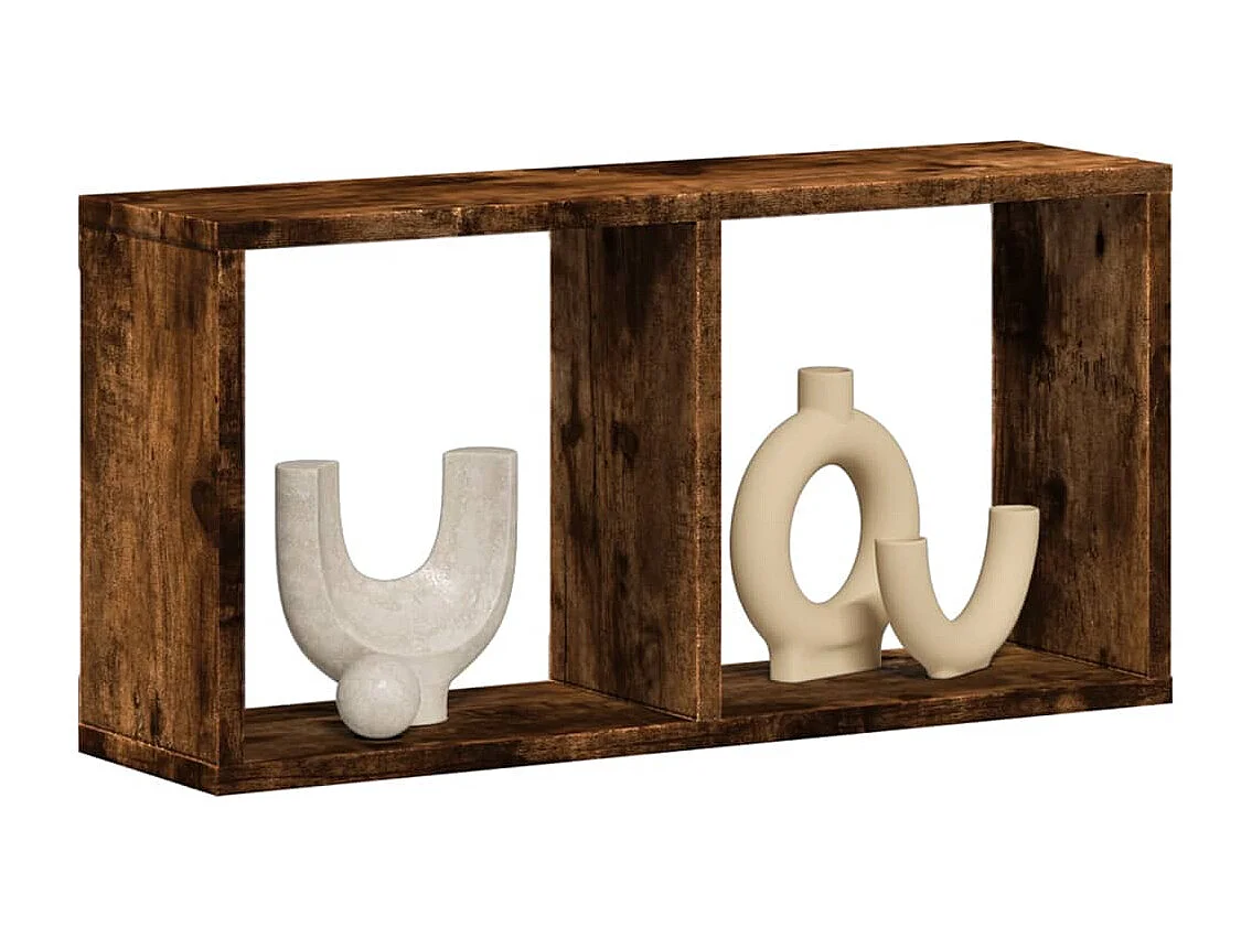 Armário de parede 60x16x30 cm deriv. madeira carvalho fumado