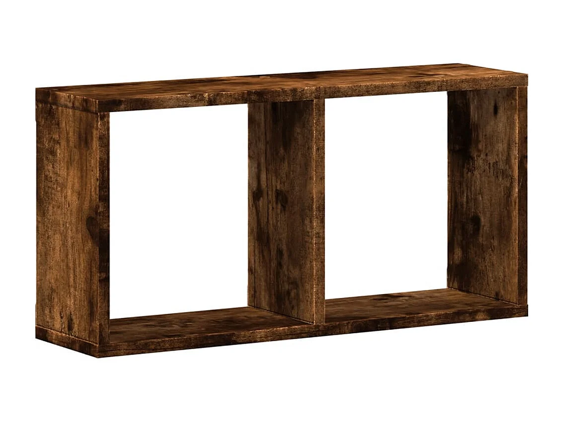 Armário de parede 60x16x30 cm deriv. madeira carvalho fumado