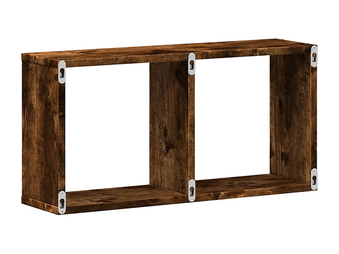 Armário de parede 60x16x30 cm deriv. madeira carvalho fumado