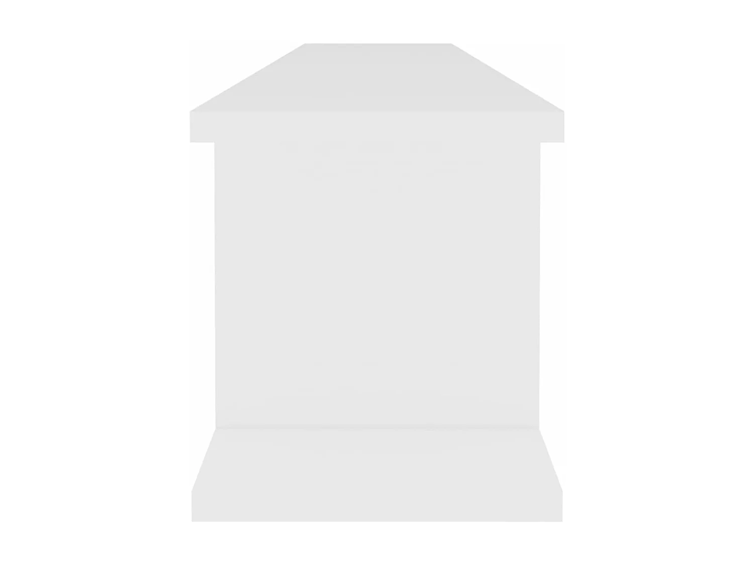 Estantes de pared 2 uds madera contrachapada blanco 105x18x20cm