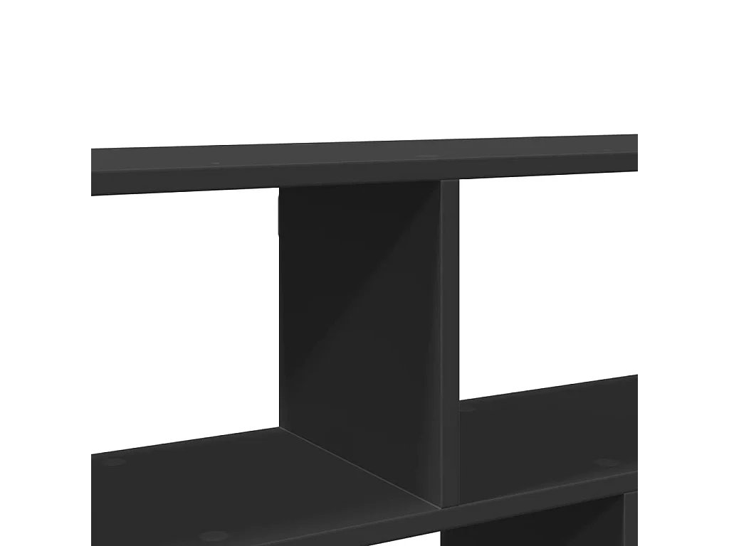 Étagère murale noir 100x25x50 cm bois d'ingénierie