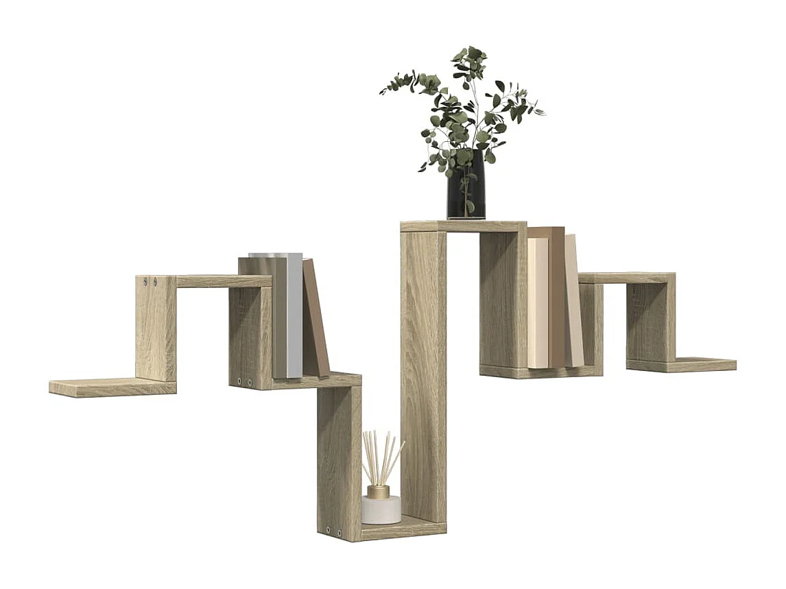 Étagère murale chêne sonoma 104,5x10x43 cm bois d'ingénierie