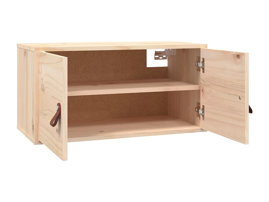 Armoires murales 2 pcs 60x30x30 cm Bois de pin massif