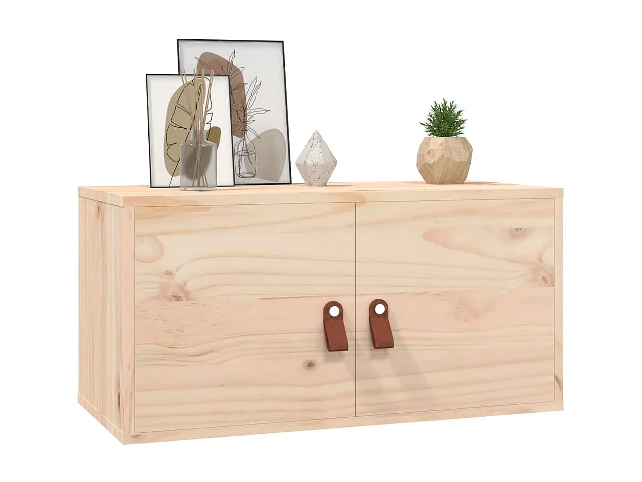 Armoires murales 2 pcs 60x30x30 cm Bois de pin massif